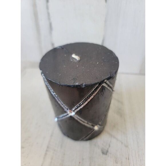 Halloween black candle gem silver patterned home decor - Picture 3 of 5